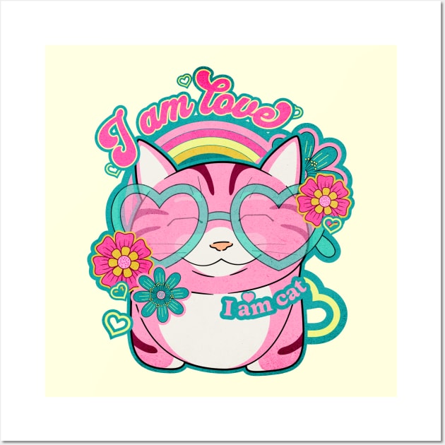 I am love l am cat Wall Art by J Best Selling⭐️⭐️⭐️⭐️⭐️